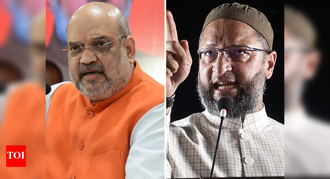 Give in writing that Bangladeshis, Rohingyas have to be evicted and see govt's response: Amit Shah to Owa - Times of India