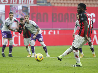 Kessie converts penalty, misses another as Milan win without Ibra