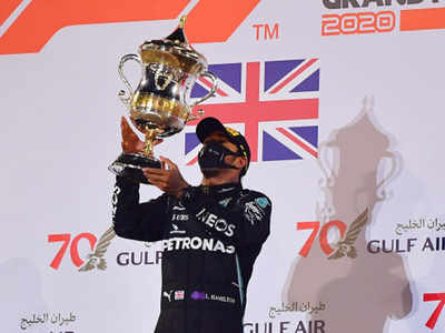 Hamilton wins crash-hit Bahrain Grand Prix