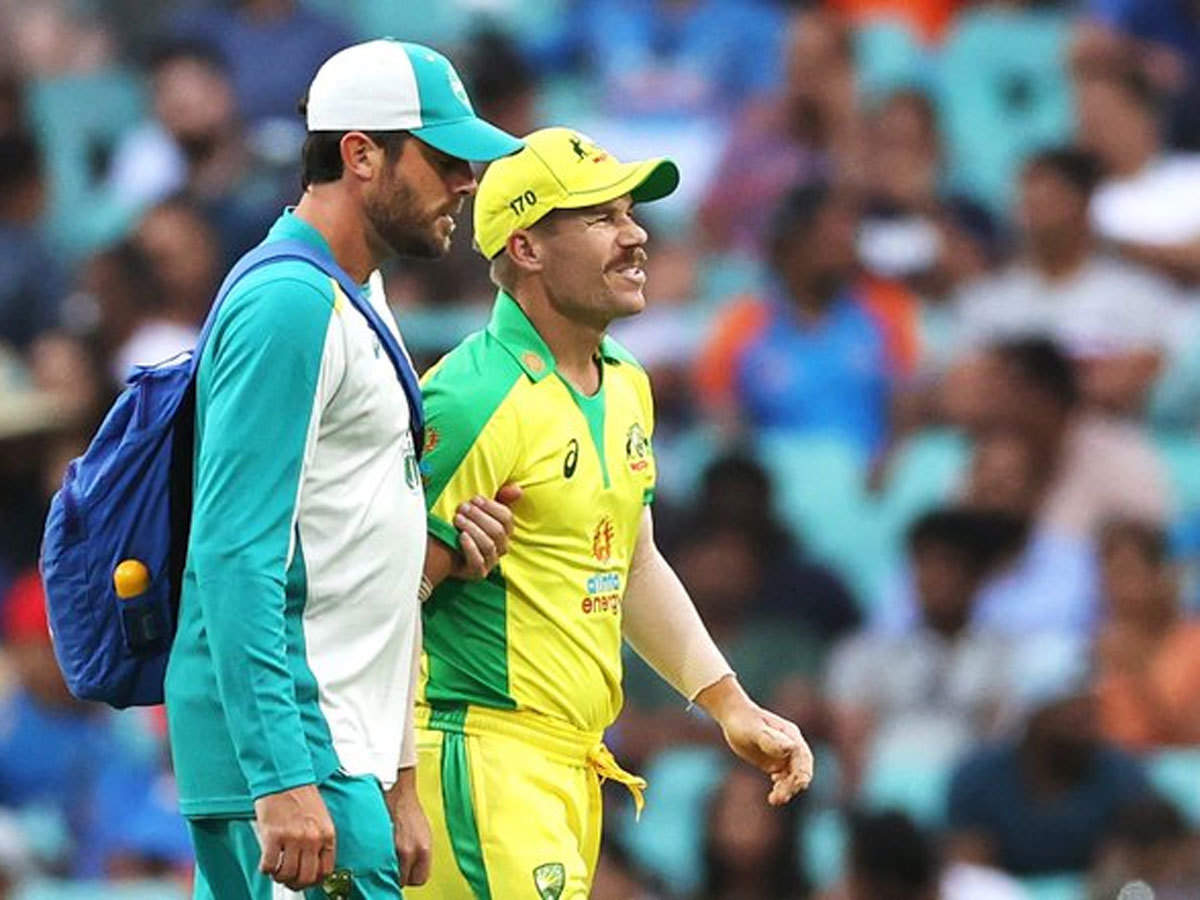 India Vs Australia Injured Warner Ruled Out Cummins Rested For Rest Of Limited Overs Series Cricket News Times Of India