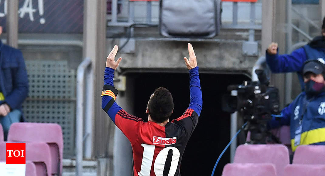 Messi reveals Newell's Old Boys shirt in tribute to Maradona after Barcelona  goal