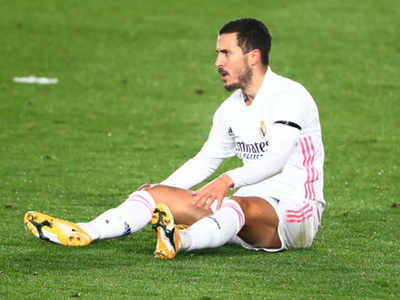 Real Madrid's Hazard sidelined with thigh injury