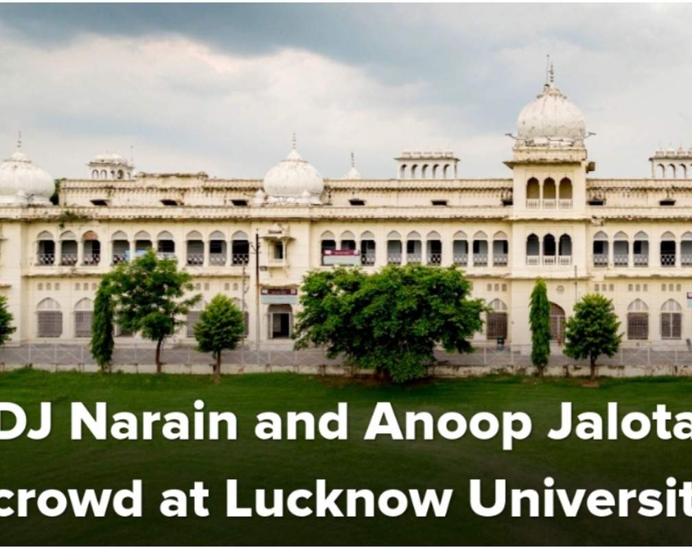 
DJ Narain and Anoop Jalota enthrall crowd at Lucknow University

