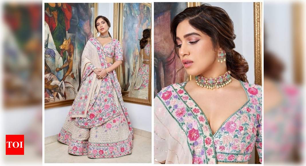 Pretty in pink! Bhumi Pednekar looks drop-dead-gorgeous in a floral ...