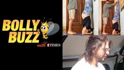 Bolly Buzz: Virat helps Anushka with her pregnancy yoga; Shah Rukh Khan's new look goes viral