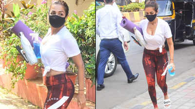 Malaika Arora heads out for a workout session in chic athleisure