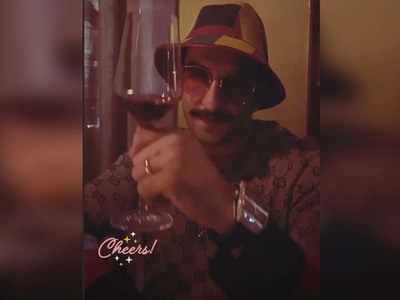 Ranveer Singh raises a toast to "festive month" of December; shares a video on Instagram