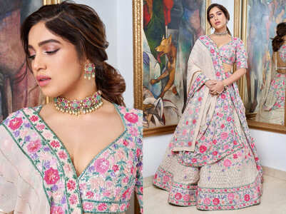 Bhumi Pednekar's ehenga is perfect for a bride who wants to ditch red