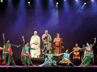 A story from the Mahabharata comes alive on stage at Lucknow University