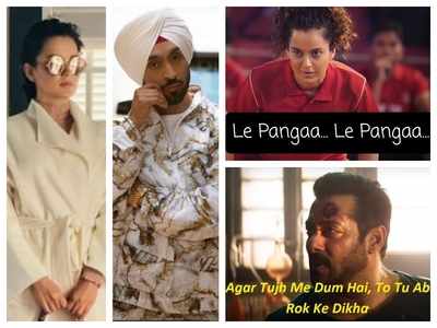 Diljit Dosanjh's war of words with Kangana Ranaut: Twitter erupts with hilarious Bollywood-inspired memes