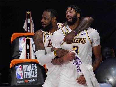 La Lakers Nba Los Angeles Lakers Re Sign Lebron James And Anthony Davis More Sports News Times Of India