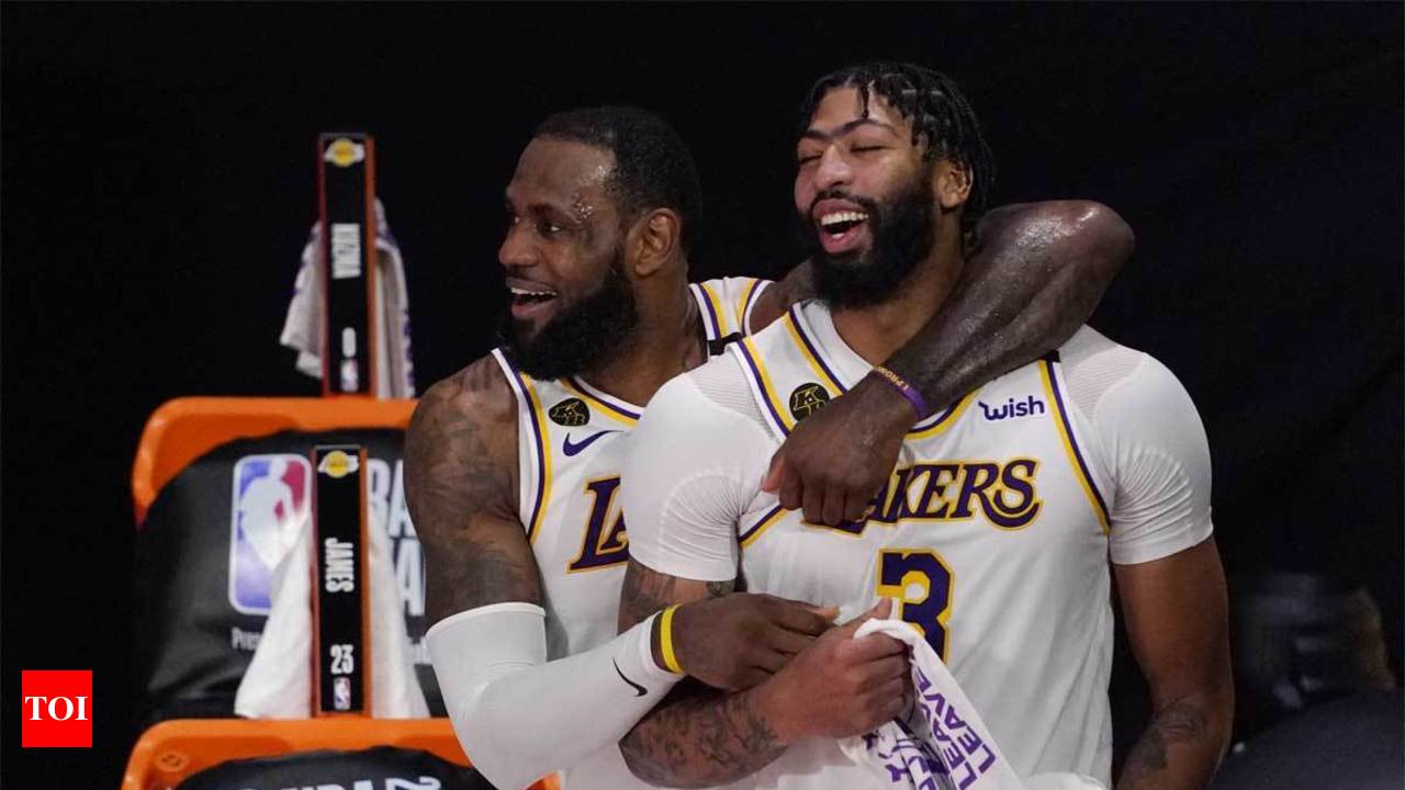 LA Lakers: NBA: Los Angeles Lakers re-sign LeBron James and Anthony Davis |  More sports News - Times of India