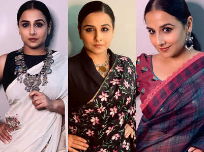 Vidya Balan wore 3 saris in 24 hours
