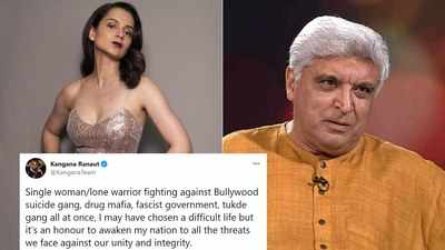 Kangana Ranaut reacts to Javed Akhtar's defamation case; says "I may have chosen a difficult life"