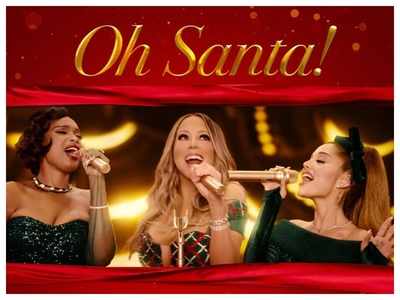 Watch: Mariah Carey, Ariana Grande and Jennifer Hudson come together in perfect harmony for Christmas special 'Oh Santa!'