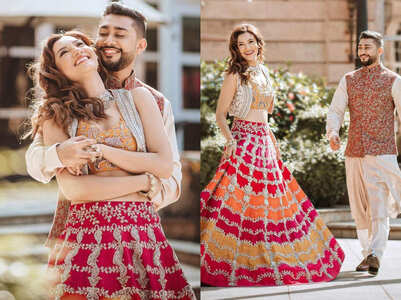 Gauahar Khan wore the most beautiful lehenga for her pre-wedding shoot