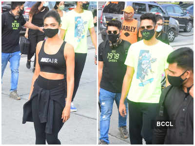 Deepika Padukone and Siddhant Chaturvedi make a stylish appearance in the city