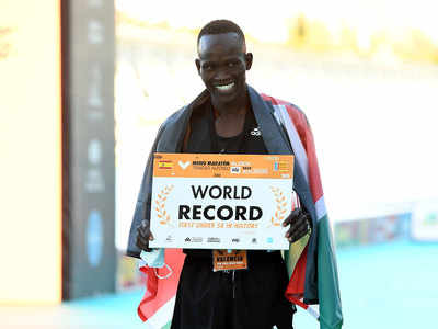 Kenya's Kibiwott Kandie smashes half marathon world record in Valencia