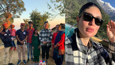 Kareena Kapoor Khan enjoys a village walk in Palampur, bids adieu to the hill station