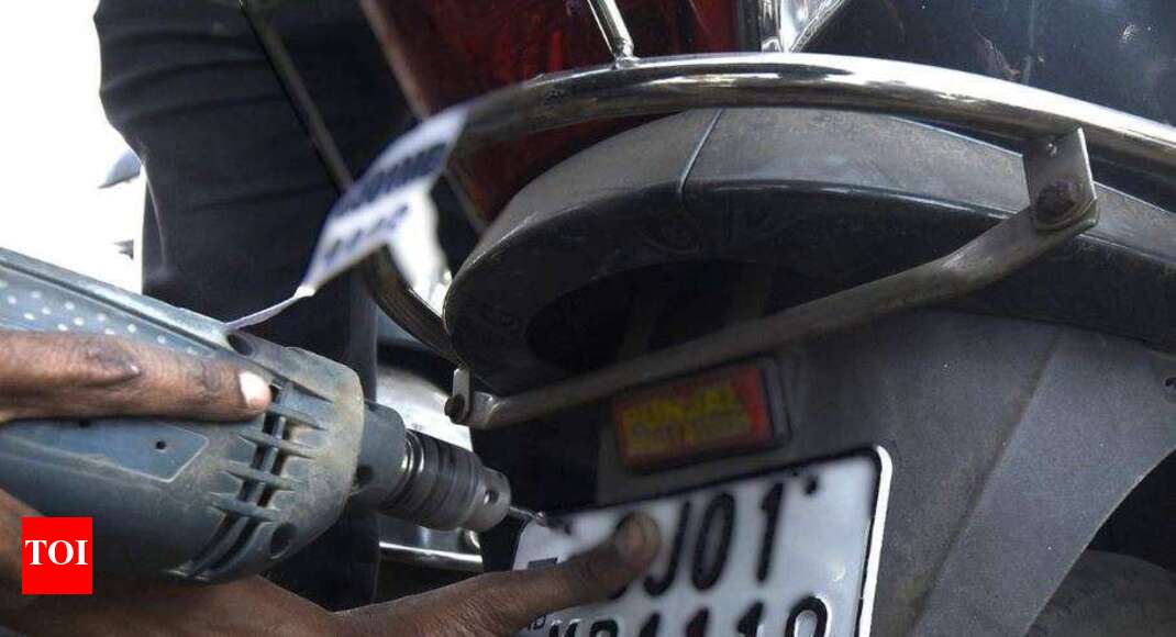 High Security Registration Plate Installation Put On Hold In Uttar Pradesh Lucknow News Times Of India High Security Registration Plate Installation Put On Hold In Uttar Pradesh Lucknow News Times Of India