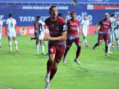 Indian Super League: Jamshedpur striker Nerijus Valskis' brace sinks ATK Mohun Bagan