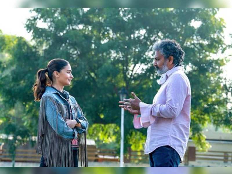 Alia Bhatt shares a picture with S S Rajamouli as she joins the sets of 'RRR'; captions, "New day. New beginning"