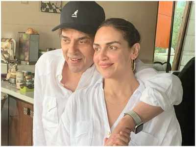 Twinning and winning! Esha Deol pens the sweetest birthday wish for papa Dharmendra; says 'holding on to this hand for eternity'