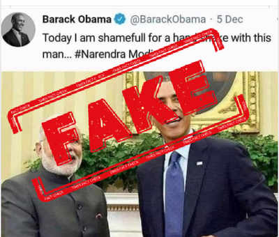 FAKE ALERT: No, Obama didn't tweet 'ashamed to shake hands with Modi'