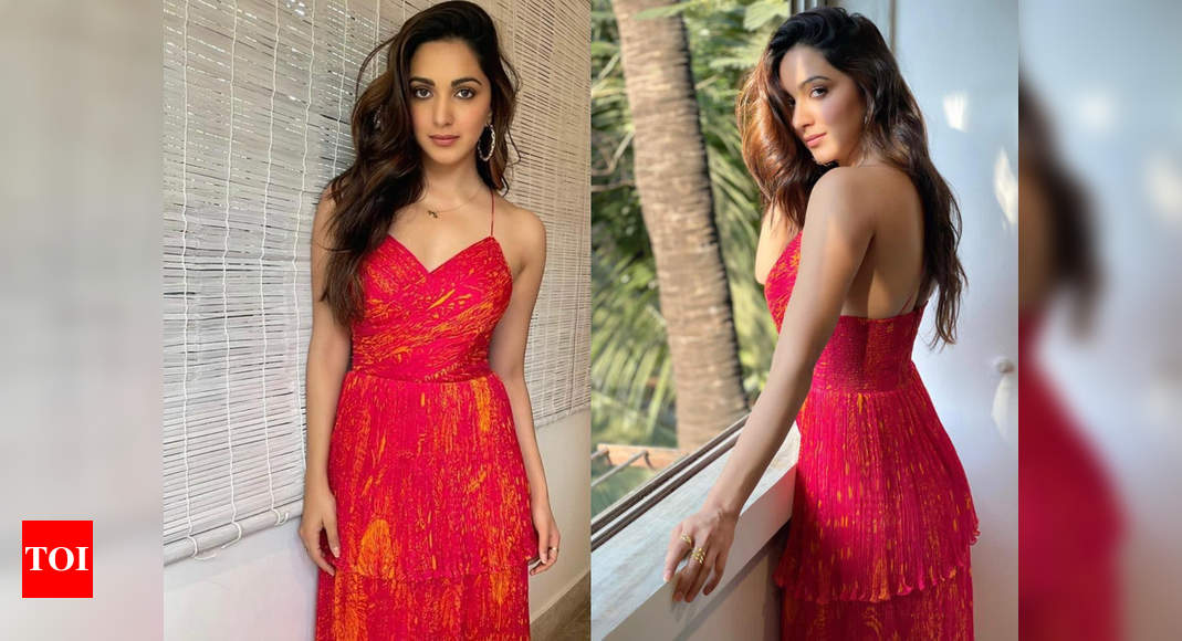 Kiara Advani's red bustier dress will transport you to Goa - Times of India