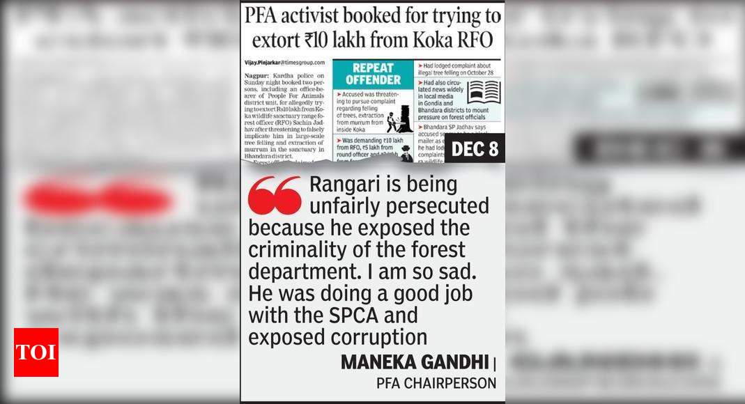 Audio Clip Reveals Bhandara Pfa Activist Demanded Cash Nagpur News Times Of India