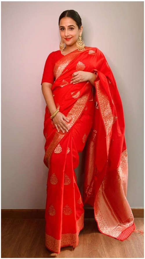 Easy And Comfortable Sarees To Steal From Vidya Balan For Your