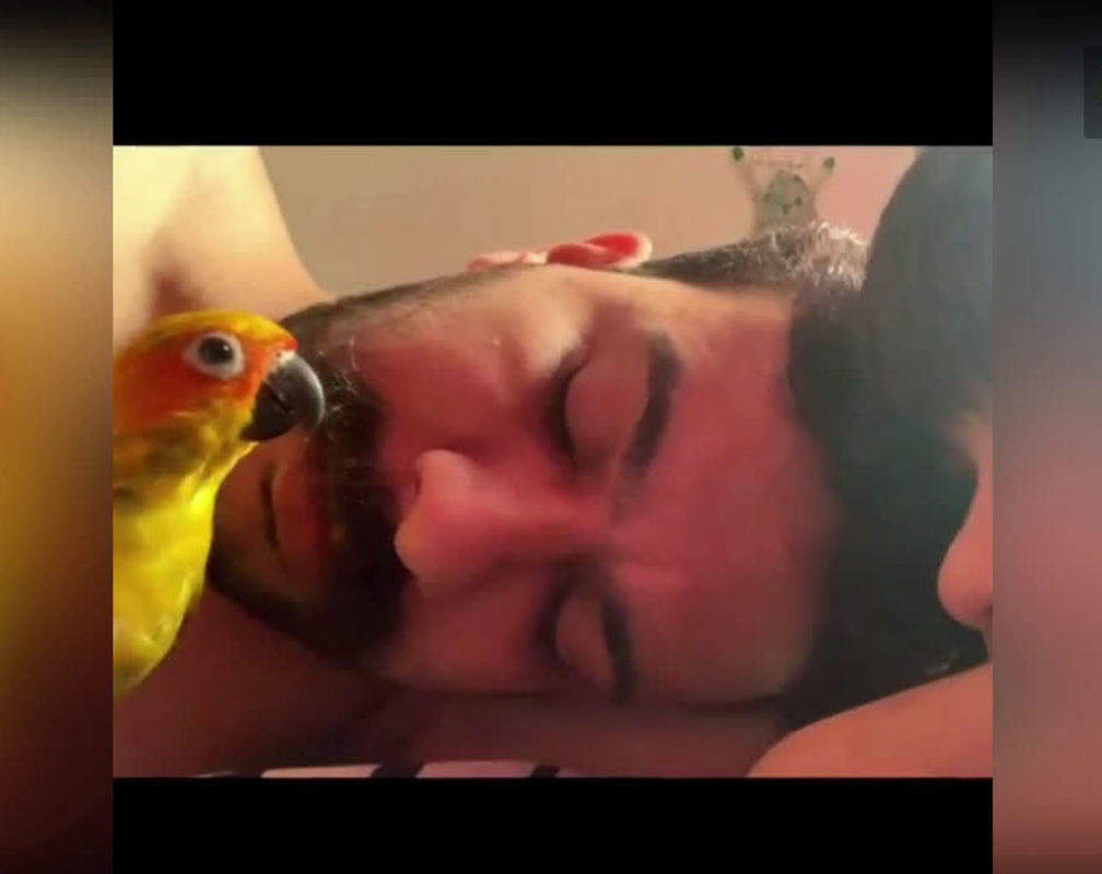 
Ramesh Pisharody's fun time with pet bird
