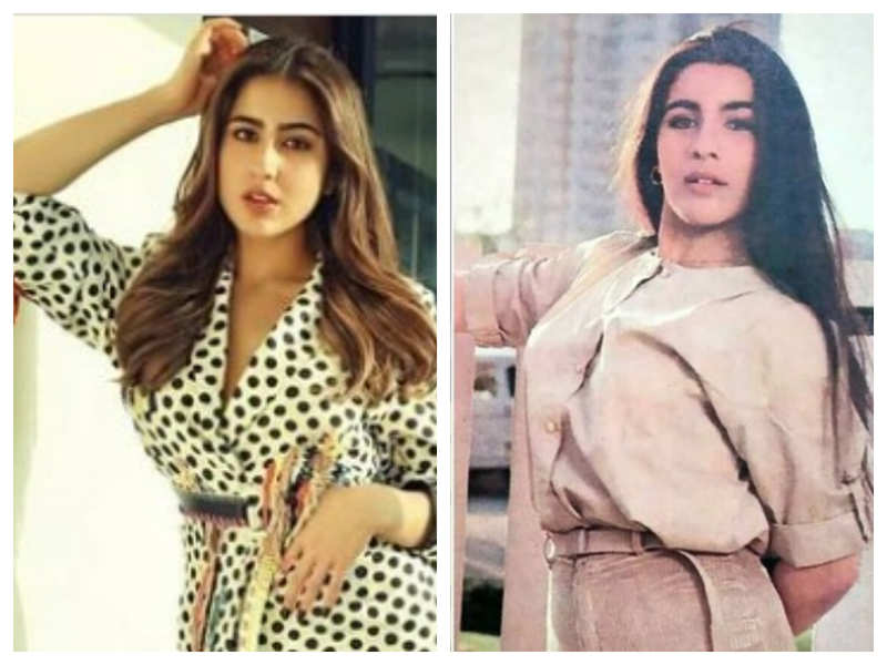 Saif Ali Khan S Sister Saba Ali Khan Shares A Photo Collage Of Sara Ali Khan And Amrita Singh Calls Them Classy Duo Hindi Movie News Times Of India