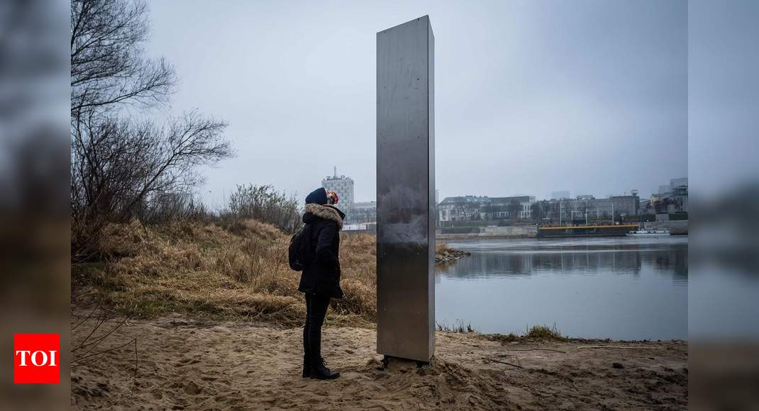 Monoliths Mystery Metal Monolith Pops Up This Time In Poland World News Times Of India