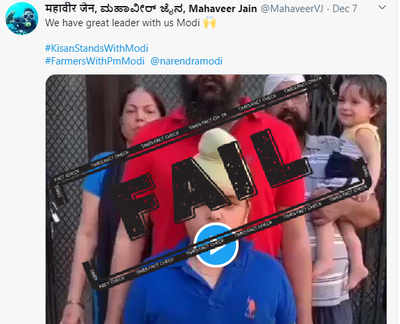 FAKE ALERT: Old Tik Tok video viral as Sikh farmers supporting PM Modi