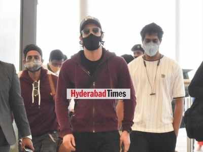 Spotted: Laidback fashion is in as Akhil Akkineni makes a style statement at the airport