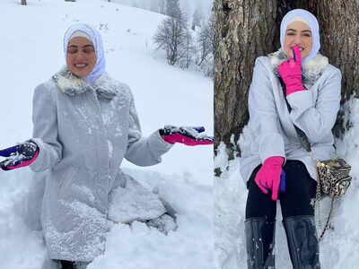 Sana Khan's husband Anas Saiyad turns photographer for wifey during their honeymoon in Kashmir
