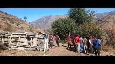 Uttarakhand: One dead, 5 hurt after pickup vehicle falls into gorge