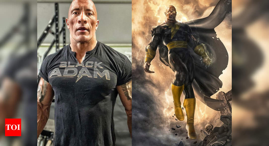 Dwayne Johnson y el elenco de “Black Adam” en su visita a la