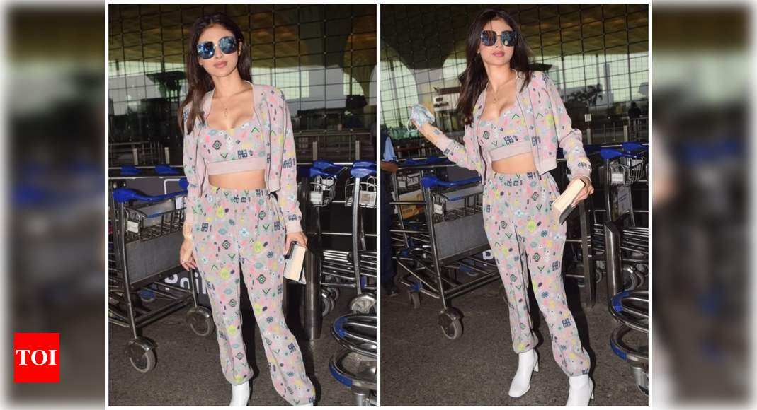 Photos: Mouni Roy opts for stylish co-ords as she gets papped at the Mumbai airport – Times of India