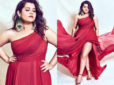 Shikha Talsania wore the hottest red gown any plus-size girl can wear