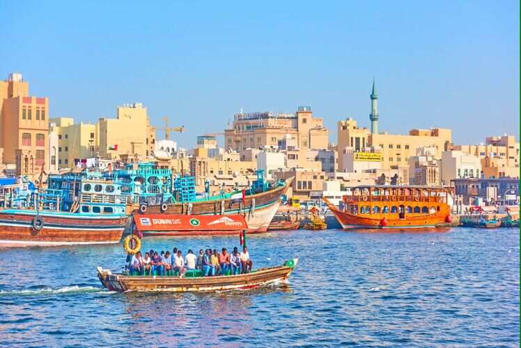Take a boat ride across Dubai Creek