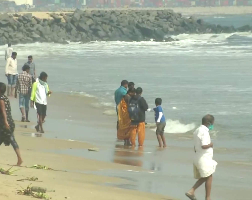 
Locals spend quality time at Chennai’s Marina Beach after 8 months
