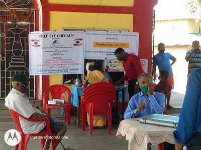 Villagers get free eye check-up