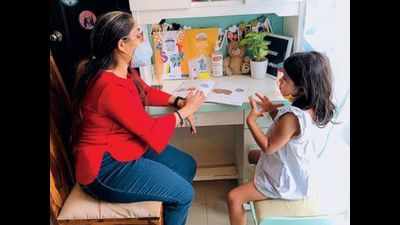 Bengaluru: With preschools closed, parents bring tutors home