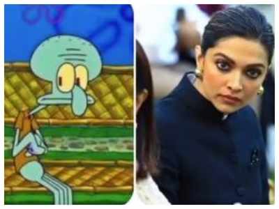 Deepika Padukone comparing herself to Squidward in a meme will make you go LOL!