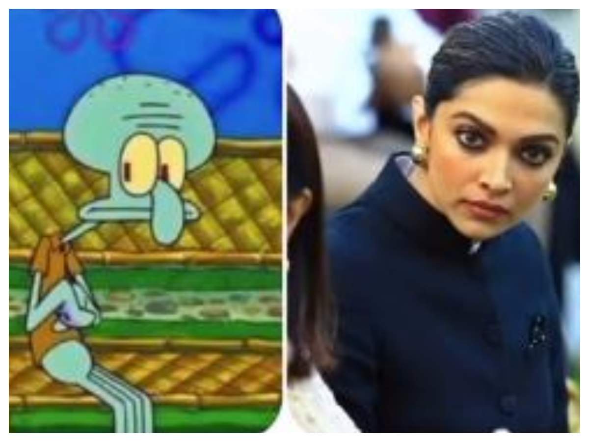 Deepika Padukone Comparing Herself To Squidward In A Meme Will Make You Go Lol Hindi Movie News Times Of India