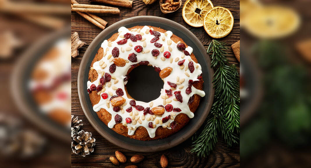 Fruit and Nut Christmas Cake Recipe How to make Fruit and Nut