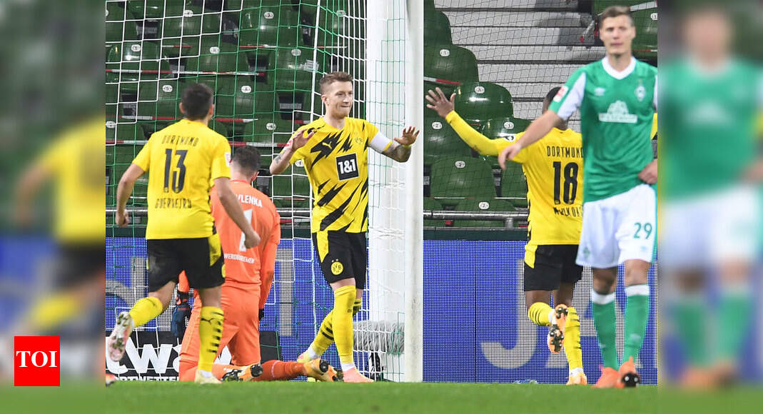 Late Marco Reus winner hands new Dortmund boss Edin Terzic winning