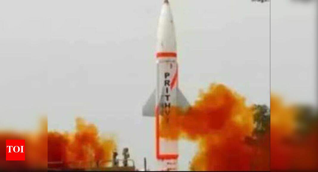 India successfully test fires Prithvi II ballistic missiles | India News - Vimarsana News